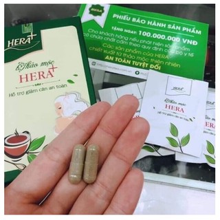 Giảm cân Hera Plus dạng viên date T3/2022 kèm phiếu bảo hành
