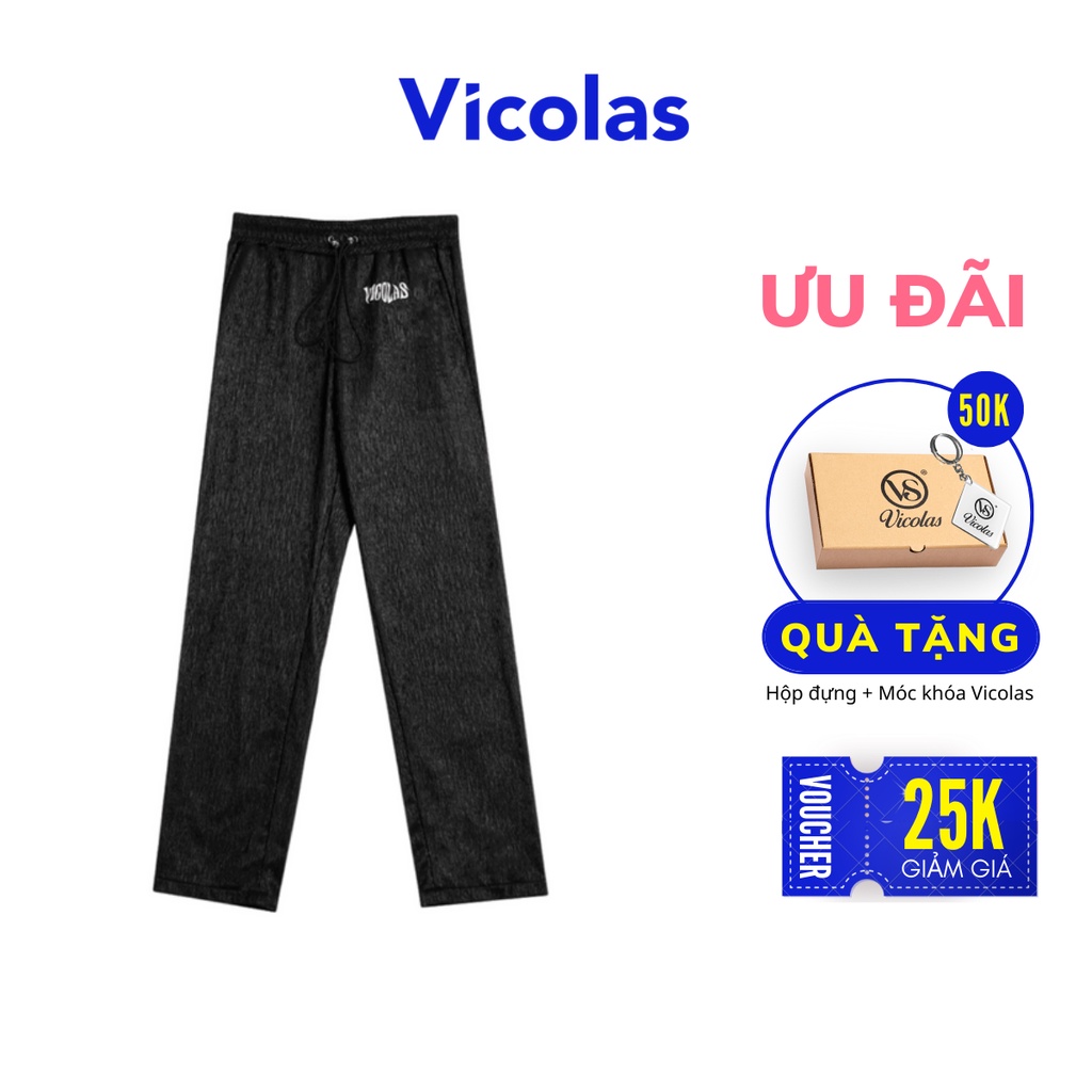 Quần dài nam chất liệu xốp gấm VICOLAS - ROAD SURFACE PANTS