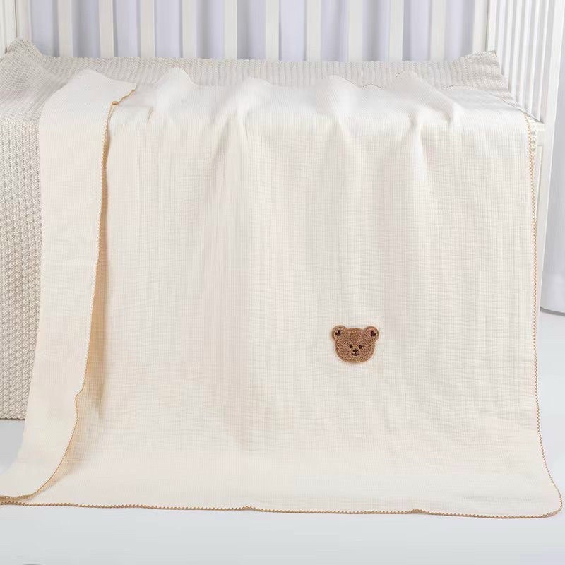 Chăn xô organic phong cách Hàn Quốc siêu xinh cho bé 115*115cm