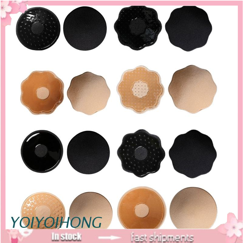 Bộ 2 Miếng Dán Ngực Silicone Không Dây Có Thể Tái Sử Dụng