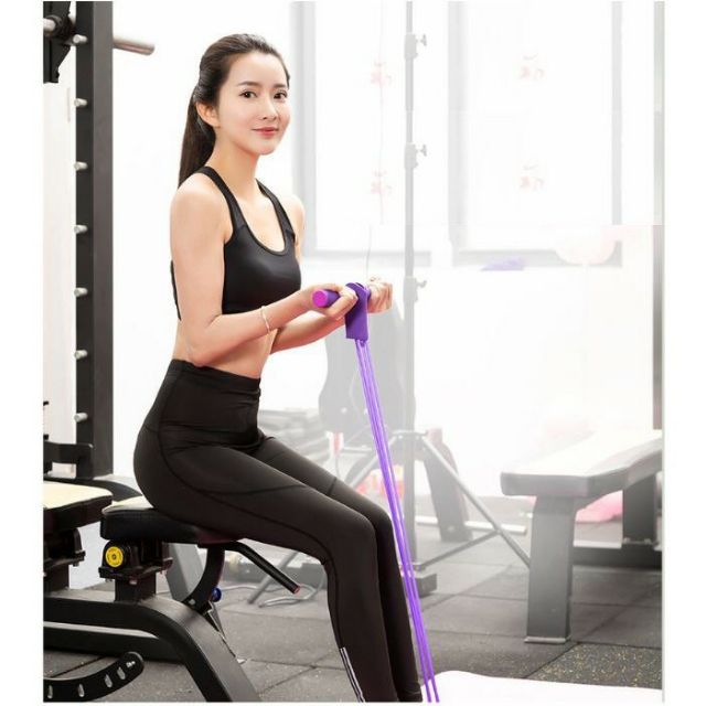 Dây Kéo Đàn Hồi 4 Ống Cao Su Tập Thể Dục, tập Gym Tại Nhà