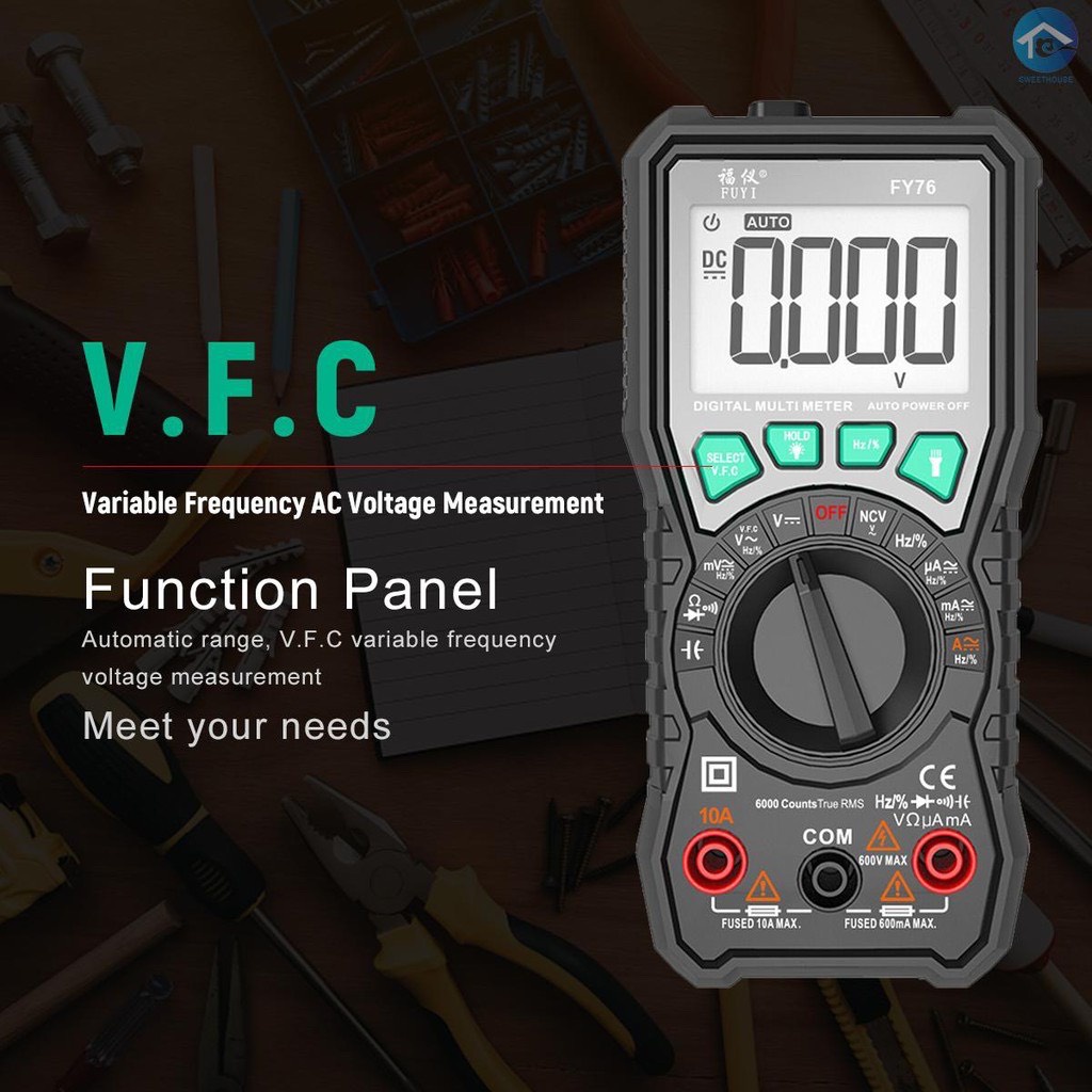 Đồng Hồ Đo Điện Vạn Năng Fuyi FY76 Cao Cấp Chính Hãng