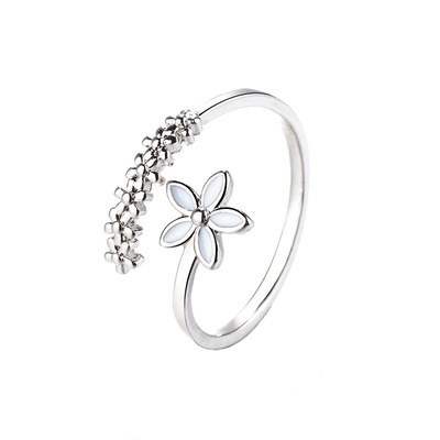 Nhẫn Hở Hình Hoa Đơn Giản Ngọt Ngào Cho Học Sinh