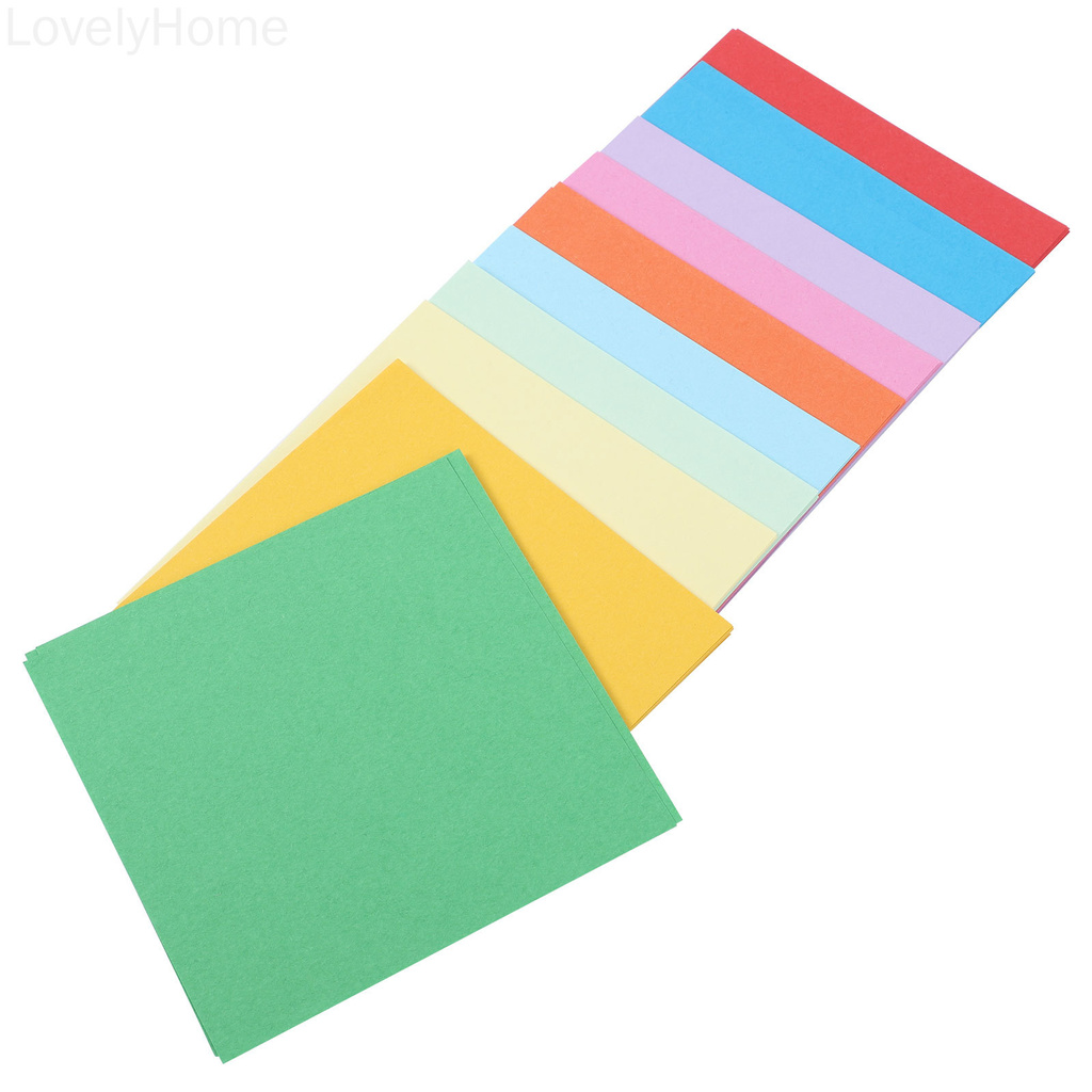 Set 100 Giấy Vuông Nhiều Màu Làm Đồ Thủ Công