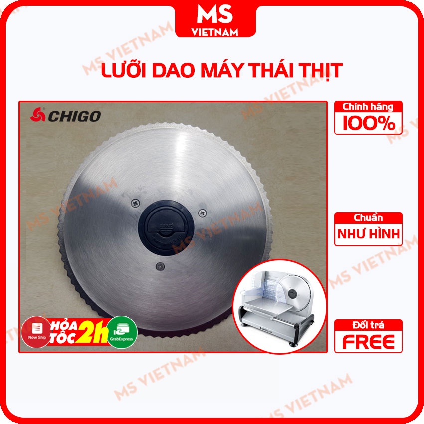 Lưỡi dao thay thế cho máy thái thịt đông/thịt chín mini đường kính 190mm - MS Vietnam