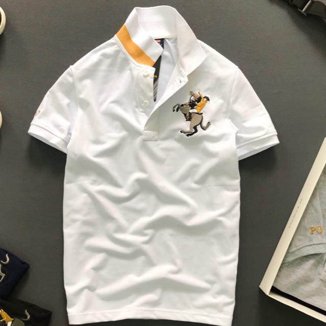 Áo thun nam cổ bẻ hình thêu DBP837 | BigBuy360 - bigbuy360.vn