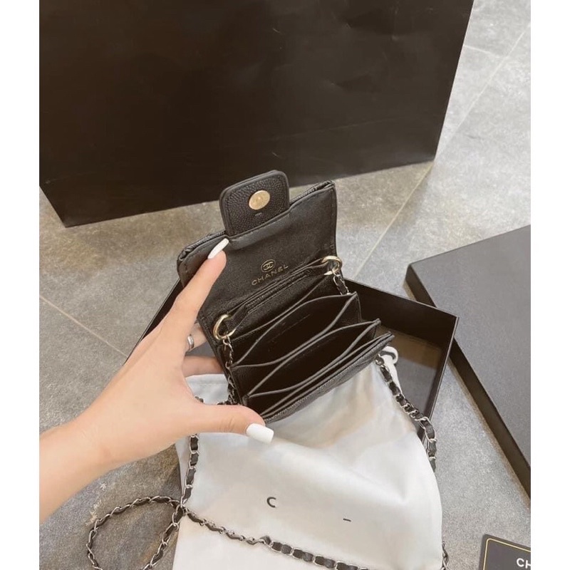 Ví X Đeo Chéo Nữ Mini, Ví Nữ Nhiều Ngăn Trần Trám