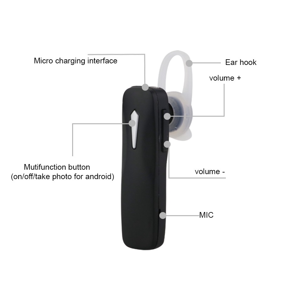 Tai Nghe Bluetooth Không Dây Âm Thanh Stereo Có Chức Năng Hẹn Giờ Cho Iphone Samsung Huawei