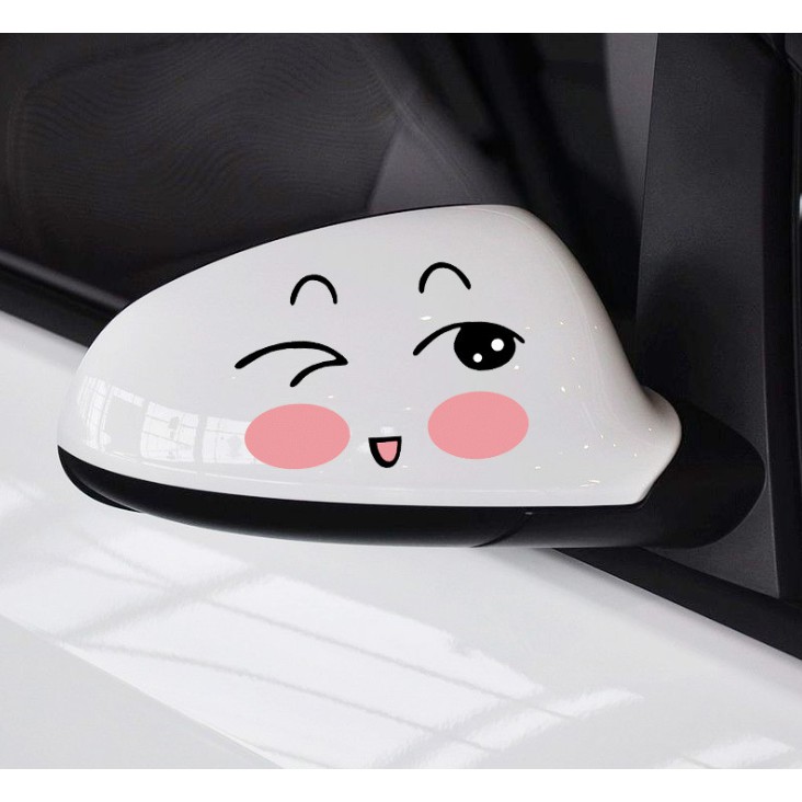 Tem decal 3D Smile dán xe, kính xe hơi, laptop, vali,...