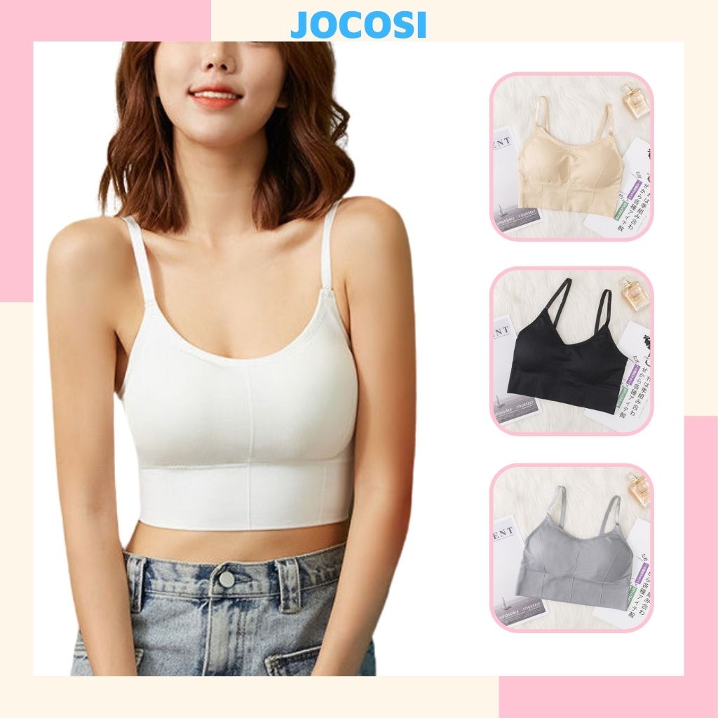 Áo bra nữ thể thao tập gym yoga, áo ngực không gọng có mút đệm sẵn JOCOSI B828
