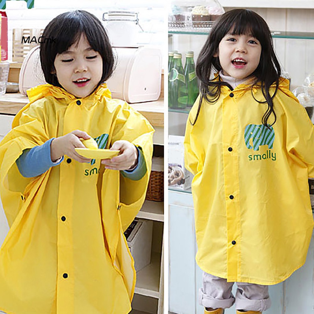 Áo choàng đi mưa không thấm nước trang trí đôi tai cho trẻ 1-8 tuổi