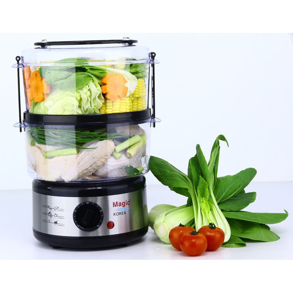 Nồi hấp đa năng 2 tầng Magic Korea công suất 500W