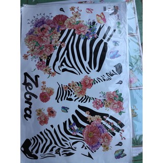 decal đầu ngựa vằn