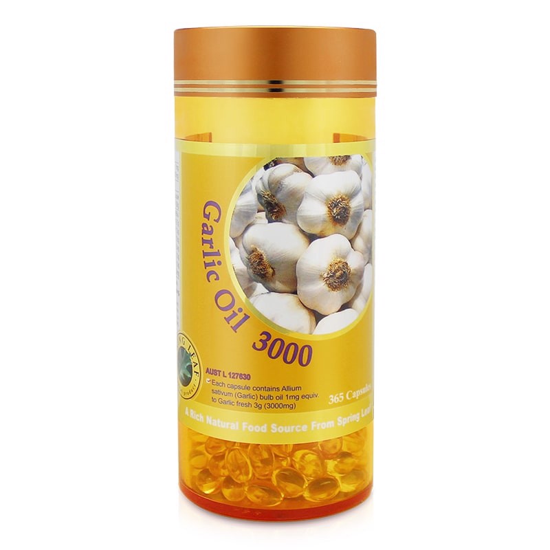 [ÚC] TINH DẦU TỎI GARLIC OIL SPRING LEAF 365 VIÊN CỦA ÚC