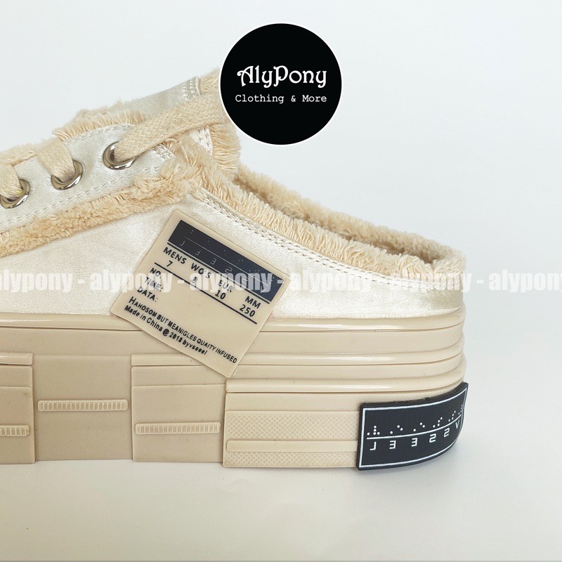 Giày Thể Thao Nữ AlyPony 2021 Xvessel Đế Gỗ Mẫu Mới - GXR