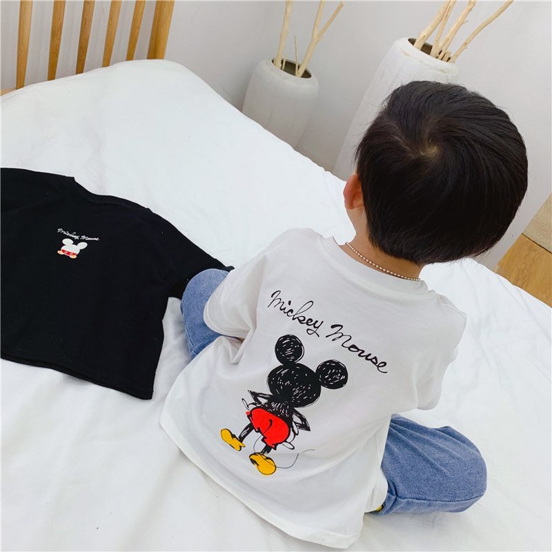 0303SA - Áo phông đôi mẹ con 2 màu đen, trắng