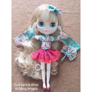 Quần áo cho búp bê_kimono size barbie xinyi blythe muse 1/8