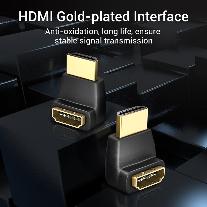 Đầu Nối HDMI VENTION Góc 90 Độ 4k 3D 1080P