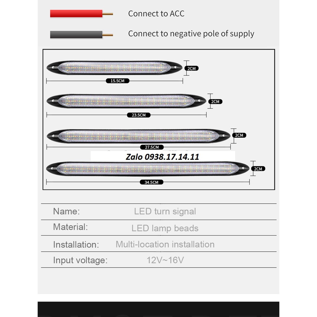 Led mí cảng led mí gầm DRL xi nhan chạy audi dán ngoài hoặc bắt vít