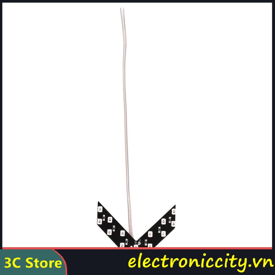 1 đèn xi nhan hình mũi tên 14 LED 3528SMD cho xe hơi