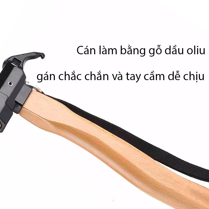 Búa đa năng thép carbon không gỉ tay cầm gỗ B200