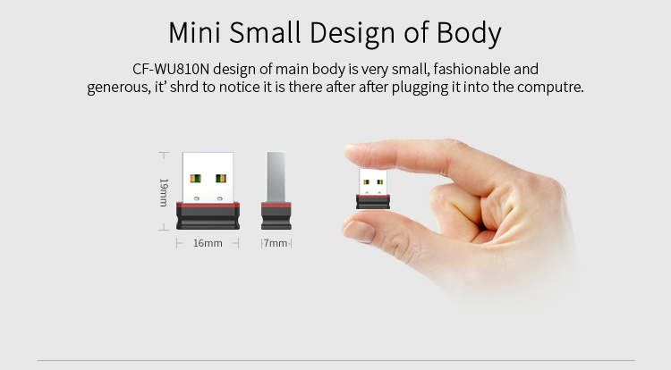 150MBPS Usb Wifi Comfast Cf-Wu810N 802.11g / N 8188