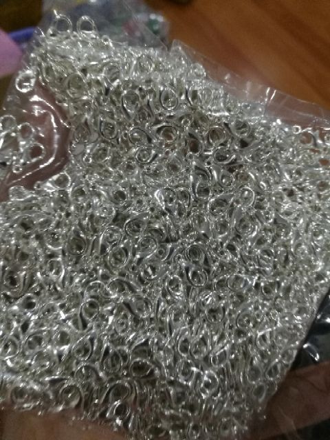 [Nguyên liệu phụ kiện trang sức] Gói 10gr đầu kẹp càng cua 10*5mm 12*6mm làm khuyên vòng dây chuyền