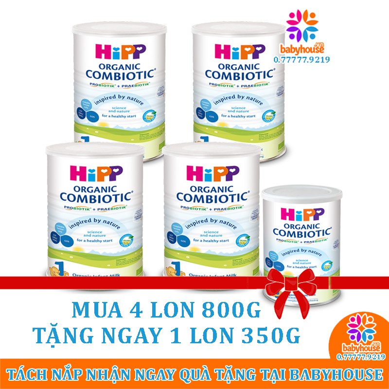 COMBO Sữa HiPP Combiotic SỐ 3 800G | MẪU MỚI NHẤT