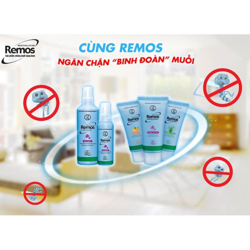 XỊT CHỐNG MUỖI REMOS 150ml  Lavender (chính hãng )