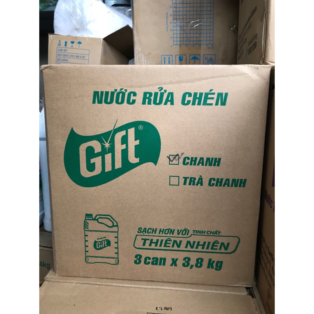 Can nước rửa chén bát Gift 4kg