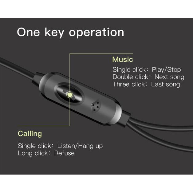 Tai Nghe Nhét Tai - Tai Nghe Thể Thao Nhét Tai Baseus Encok In-Ear H04 - Có Mic Cho Xiaomi, Iphone, Samsung - TopLink