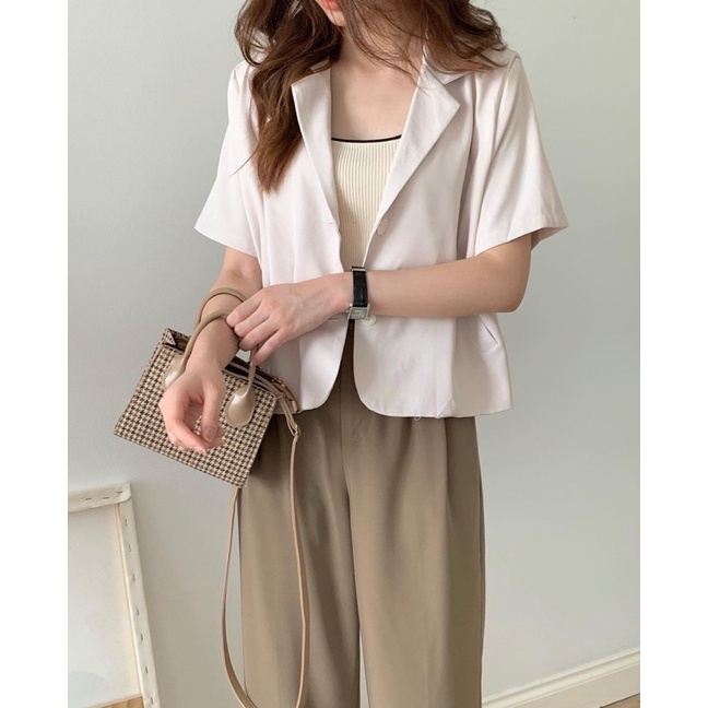 Áo blazer cọc tay 2 lớp dày dặn (A11509) | BigBuy360 - bigbuy360.vn