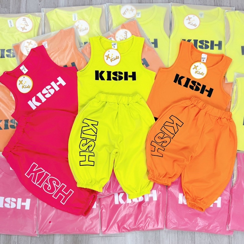 Bộ Kish quần lửng alibaba cho bé gái