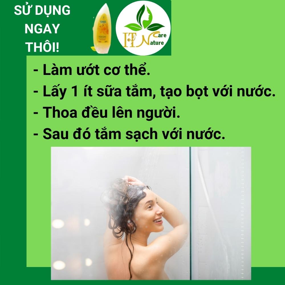 Sữa tắm cá ngựa SKG Wellness 300ml lưu hương dưỡ.ng da khỏe mạnh HT Nature Care