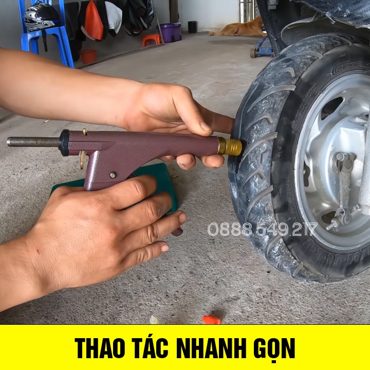 Súng Vá Lốp Không Săm Xe Máy Oto