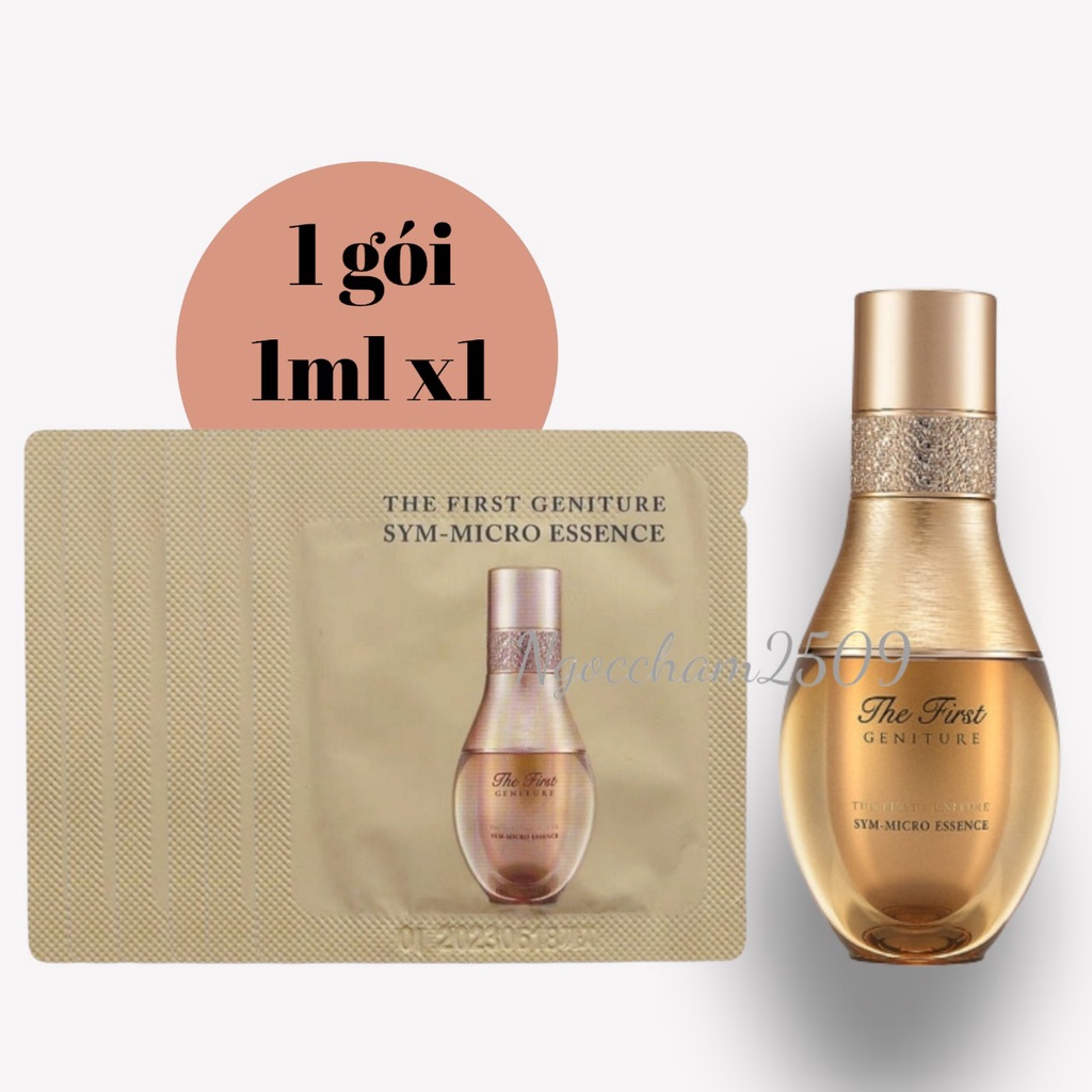 GÓI TINH CHẤT SIÊU VI OHUI THE FIRST Sym Micro Essence trẻ hóa làn da chống lão hóa mạnh mẽ 1ml