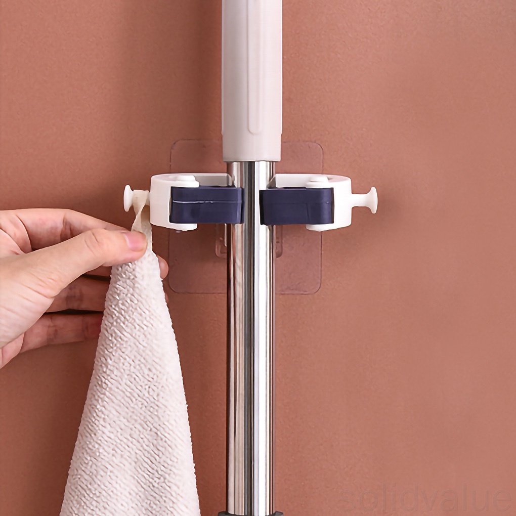 Móc Treo Cây Lau Nhà Gắn Tường Bằng Nhựa Không Cần Khoan Lỗ Tiện Dụng 1 Cái