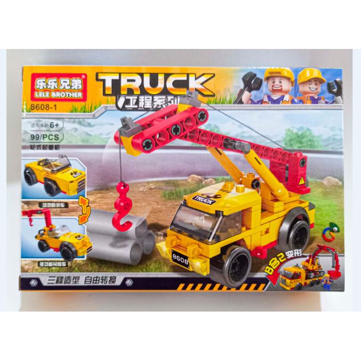 lego lắp ghép xe cần cẩu 99 chi tiết