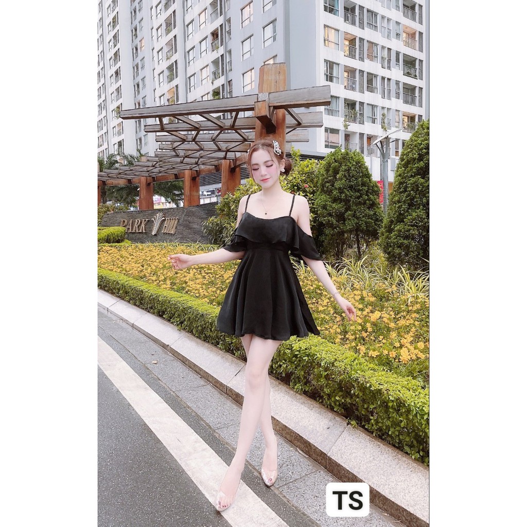 váy thiết kế hai dây lụa,váy hai dây đi biển trẻ trung | BigBuy360 - bigbuy360.vn