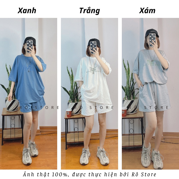Set áo thun tay lỡ quần đùi 3U.L.L form rộng unisex chất liệu thun mát, phong cách năng động trẻ trung RÔ STORE S20
