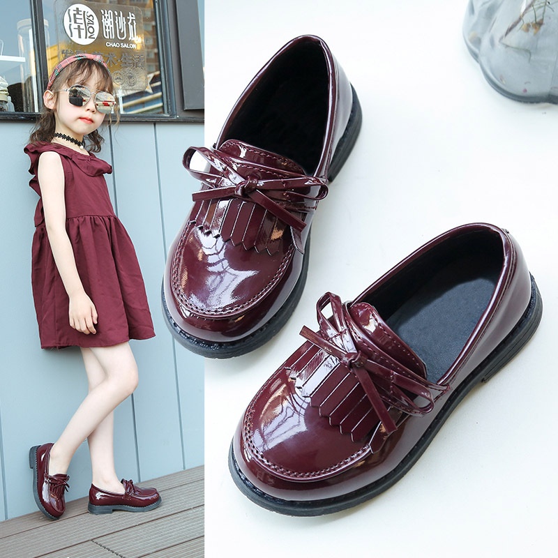 Giày Búp Bê Da Đế Mềm Phong Cách Hàn Quốc Thời Trang Mùa Thu 2022 Cho Bé Gái