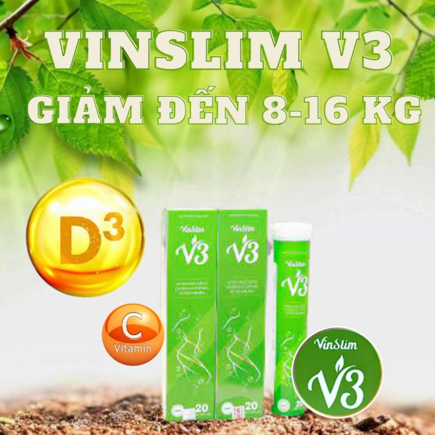 Sủi giảm cân V3 Vinslim đánh bay mọi mỡ thừa ( đùi + bụng + mông + nọng)