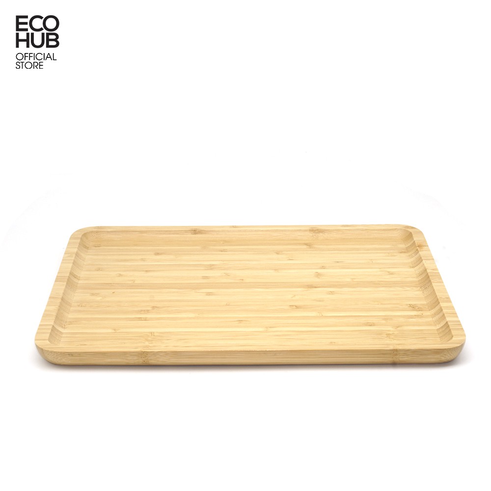 Khay gỗ tre ECOHUB dùng cho nhà hàng, quán cà phê (Coffee Wooden Tray) | EH024