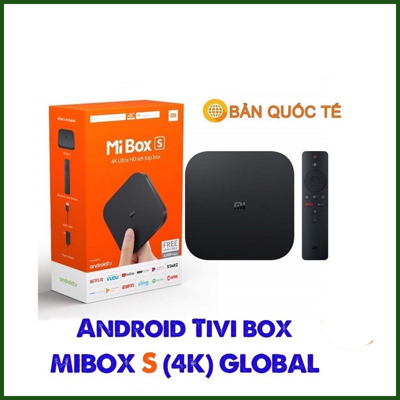 [CHÍNH HÃNG DIGIWORLD] Android Tivi MIBOX S (4K) GLOBAL- Mi box S Model MDZ-22-AB.