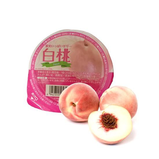 (Đủ vị) Thạch trái cây nhân quả tươi nguyên miếng KOBE BUSSAN 250g- hàng nội địa Nhật Bản