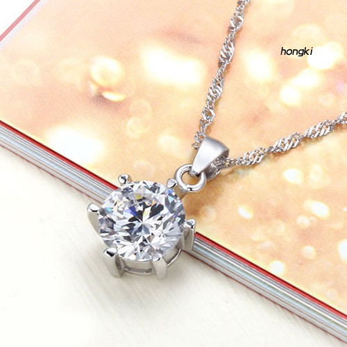Bộ vòng cổ + Bông Tai Đính Đá Zircon Thời Trang Cho Nữ