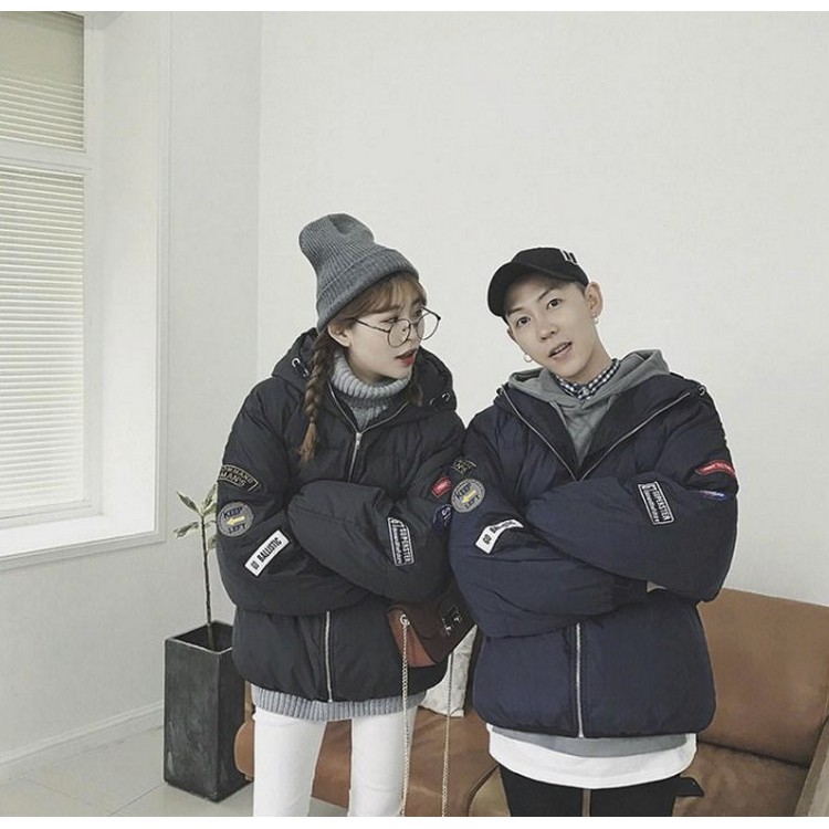 ÁO PHAO DÁNG RỘNG PHONG CÁCH ULZZANG HỌA TIẾT TAY CÁ TÍNH GIÁ RẺ