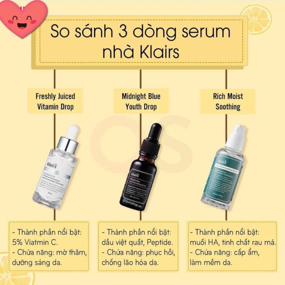 Tinh Chất Serum Vitamin C Klairs Freshly Juiced Dưỡng Sáng Trẻ Hóa Da 35ML ( HÀNG CÔNG TY ) GentsOfficialStore