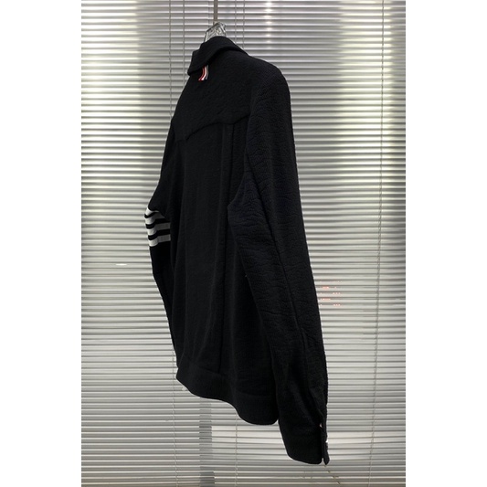 Áo khoác nhung gân cho nam thương hiệu Thom Browne tb cao cấp