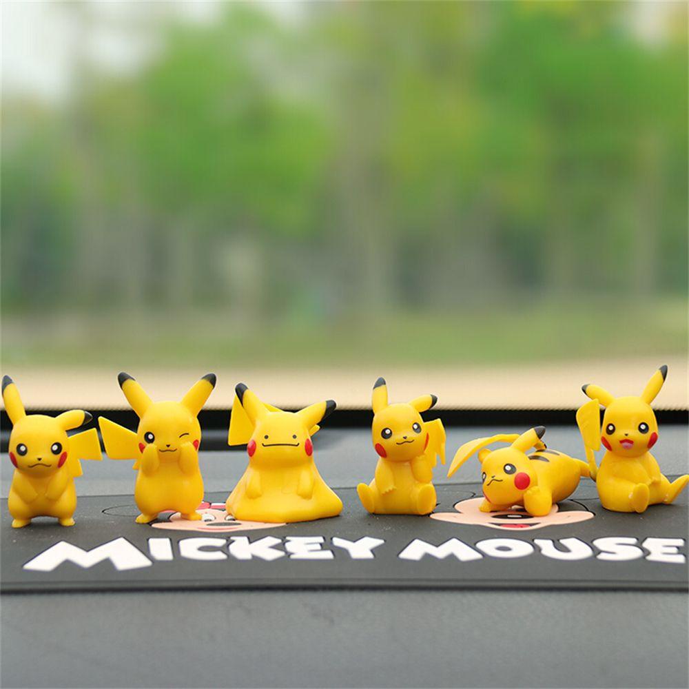 Set 10 Mô Hình Đồ Chơi Nhân Vật Pikachu Trang Trí Bánh Kem